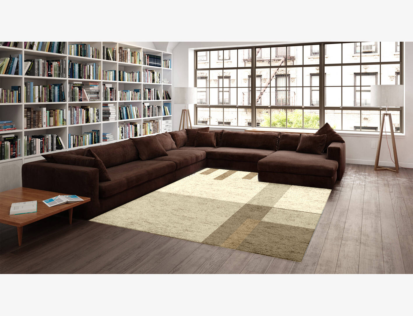 Alew  Rectangle Hand Knotted Bamboo Silk Custom Rug by Rug Artisan