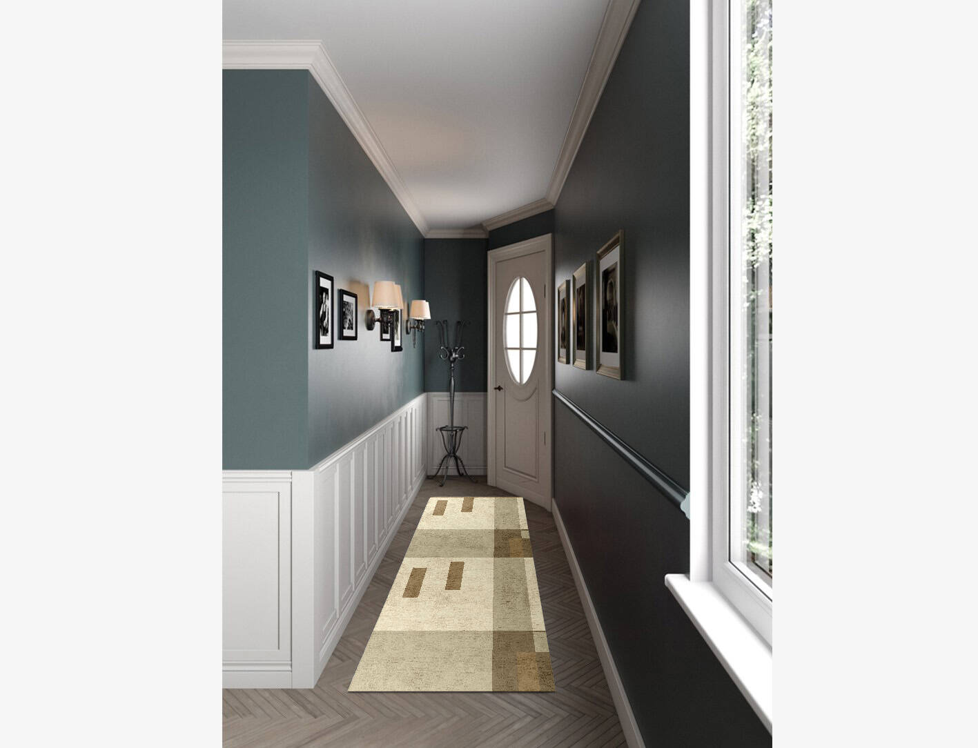 Alew  Runner Hand Knotted Bamboo Silk Custom Rug by Rug Artisan