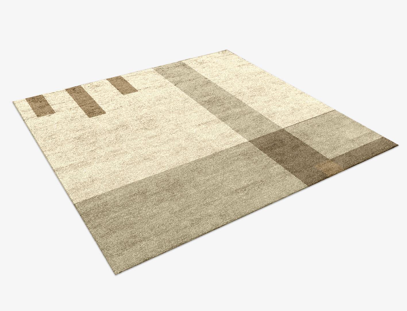 Alew  Square Hand Knotted Bamboo Silk Custom Rug by Rug Artisan