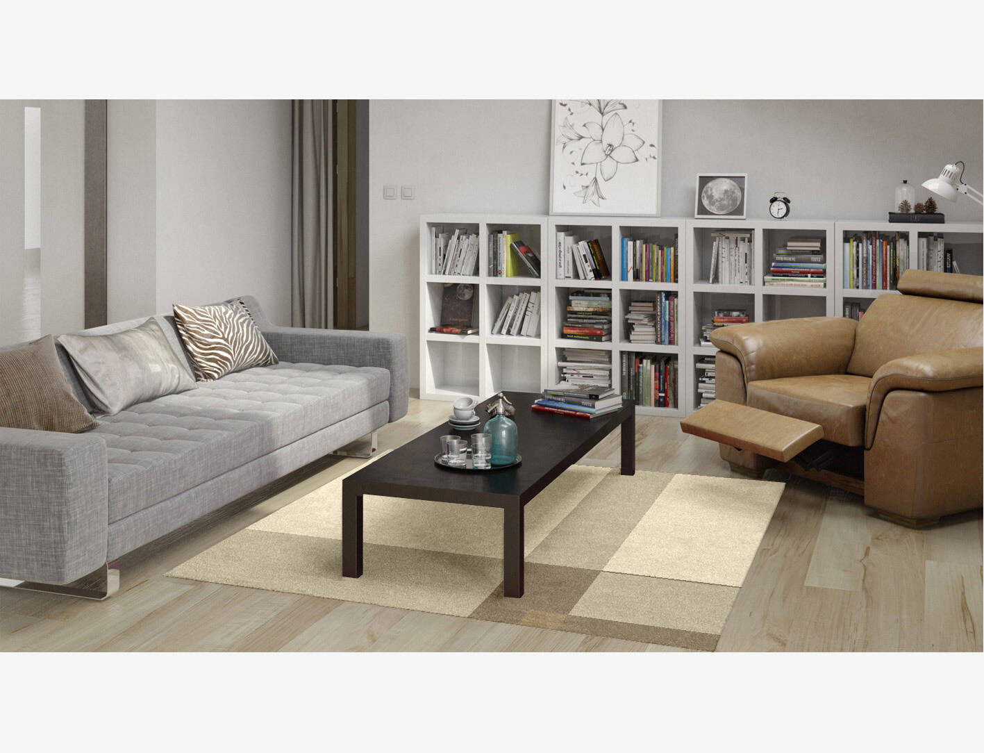 Alew  Square Hand Knotted Tibetan Wool Custom Rug by Rug Artisan