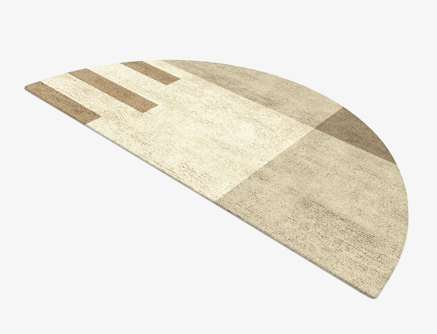 Alew  Halfmoon Hand Tufted Bamboo Silk Custom Rug by Rug Artisan
