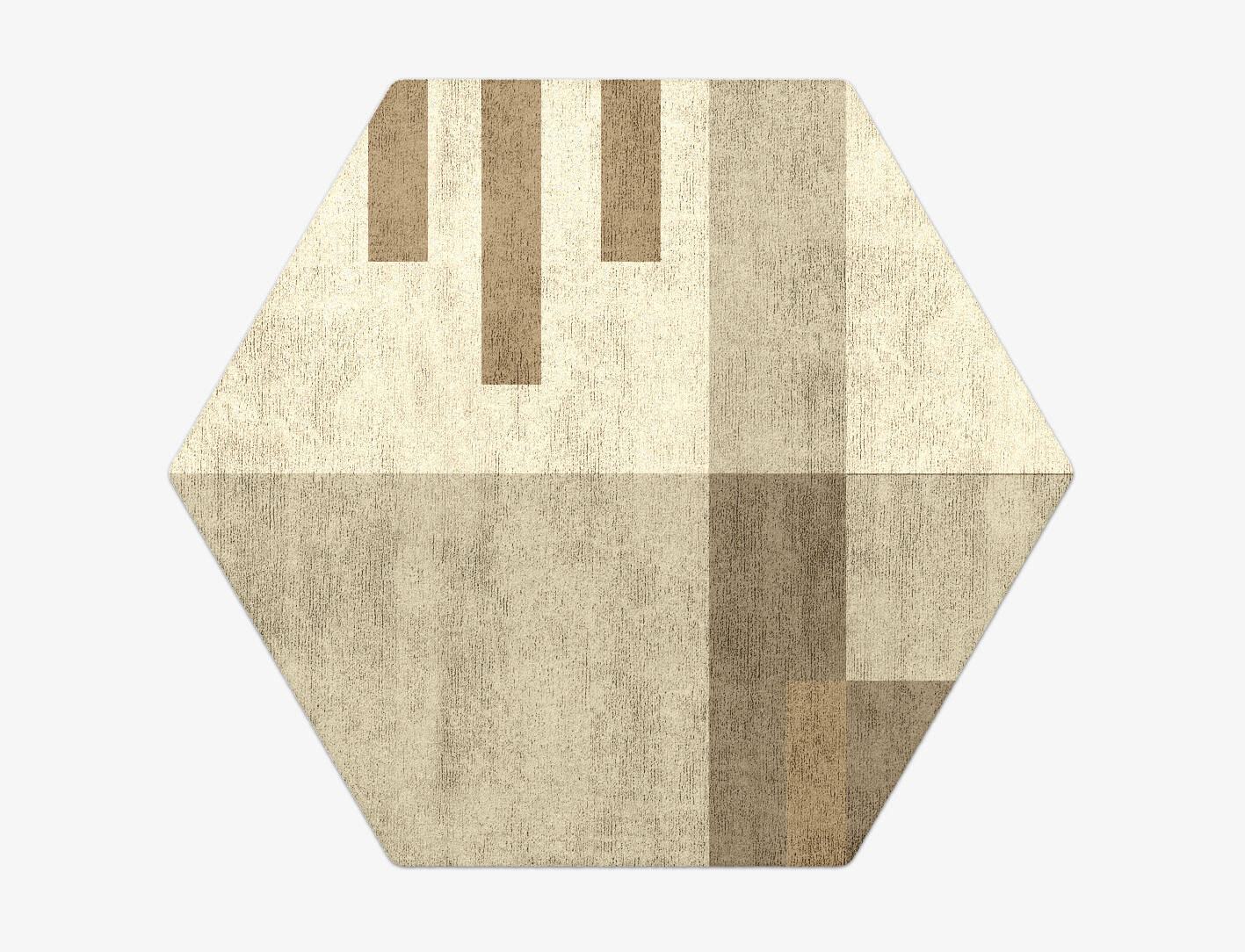 Alew  Hexagon Hand Tufted Bamboo Silk Custom Rug by Rug Artisan