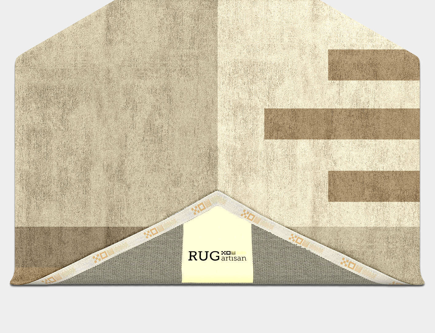 Alew  Hexagon Hand Tufted Bamboo Silk Custom Rug by Rug Artisan