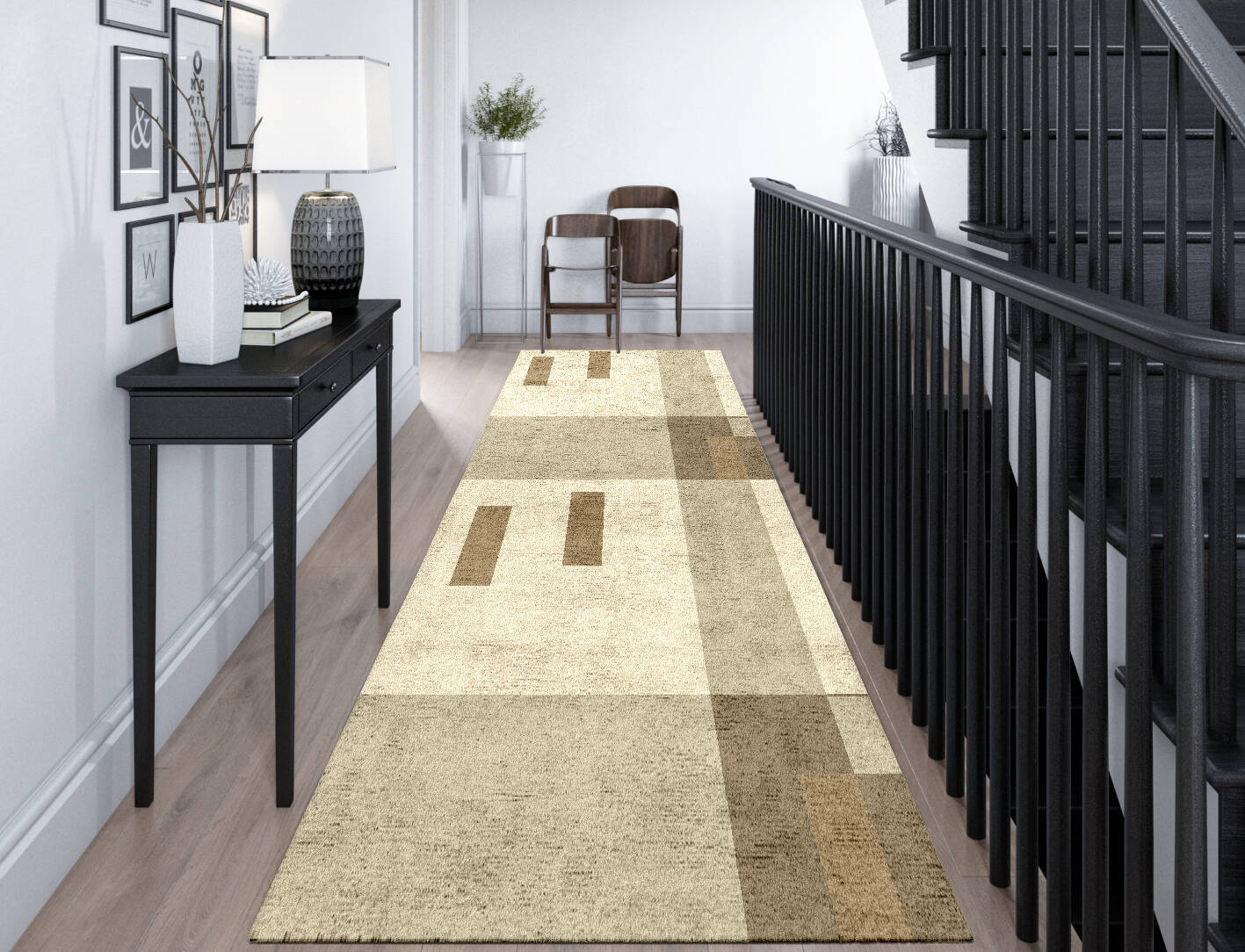 Alew  Runner Hand Tufted Bamboo Silk Custom Rug by Rug Artisan