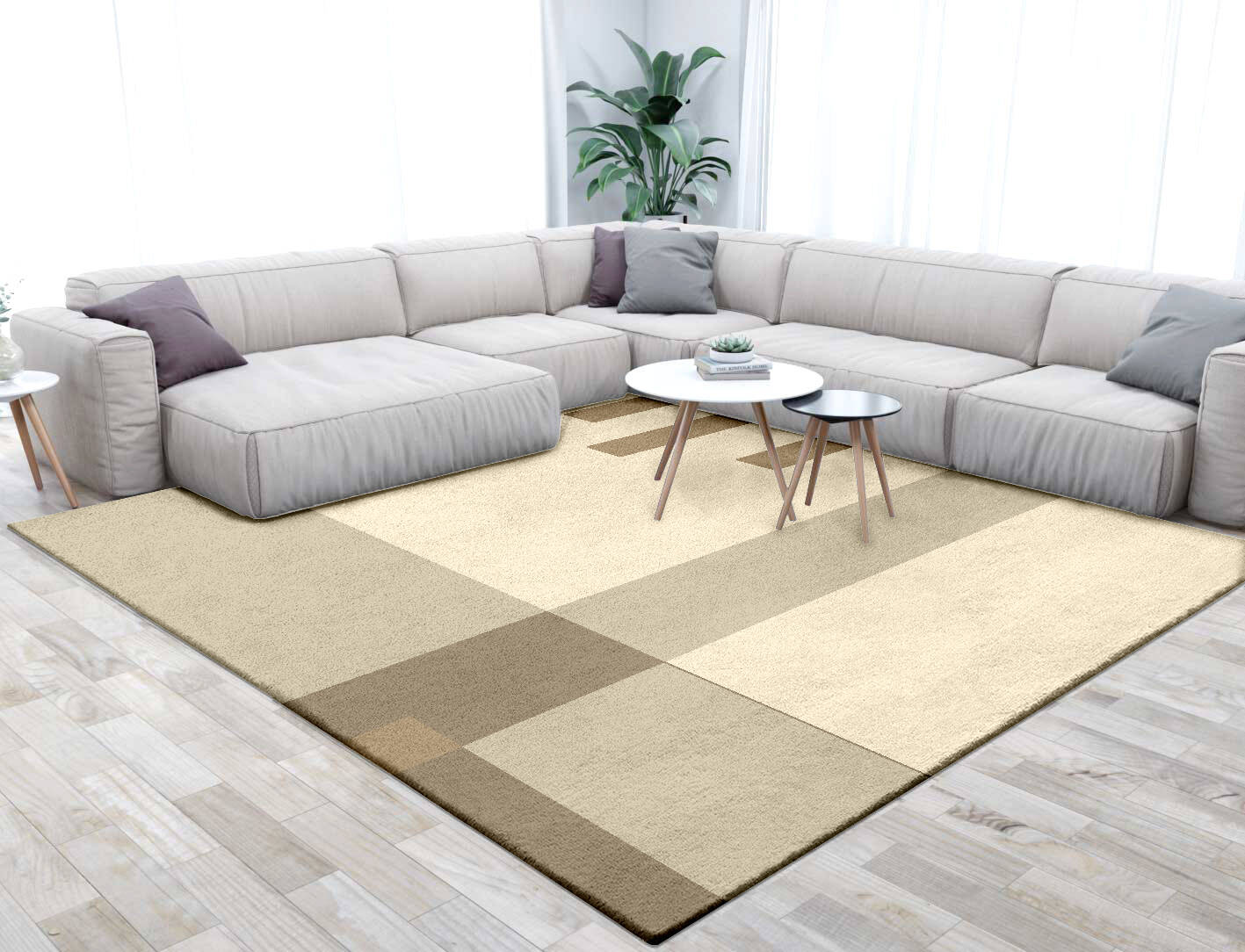 Alew  Square Hand Tufted Pure Wool Custom Rug by Rug Artisan
