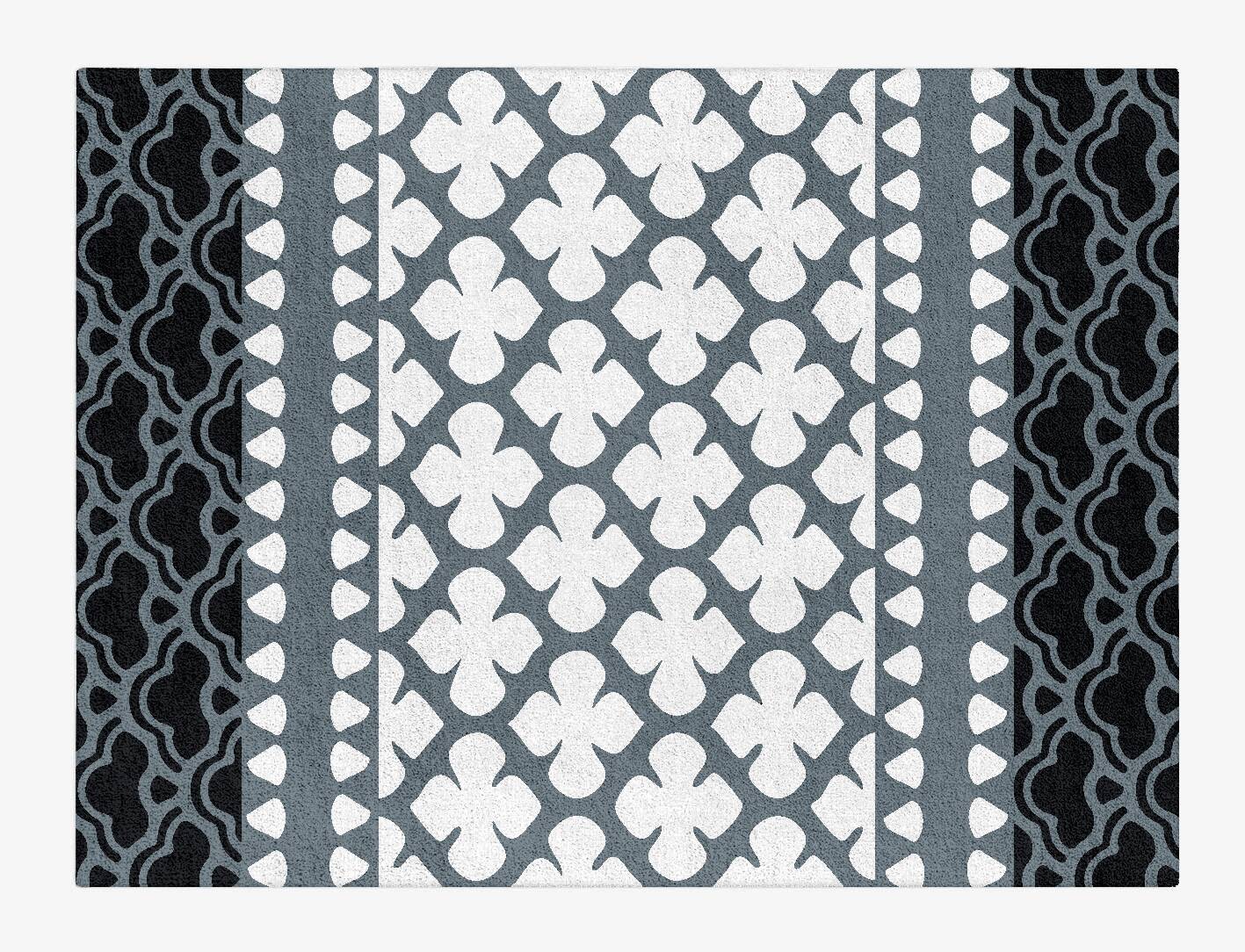 Alhambra Grey Monochrome Rectangle Hand Tufted Pure Wool Custom Rug by Rug Artisan
