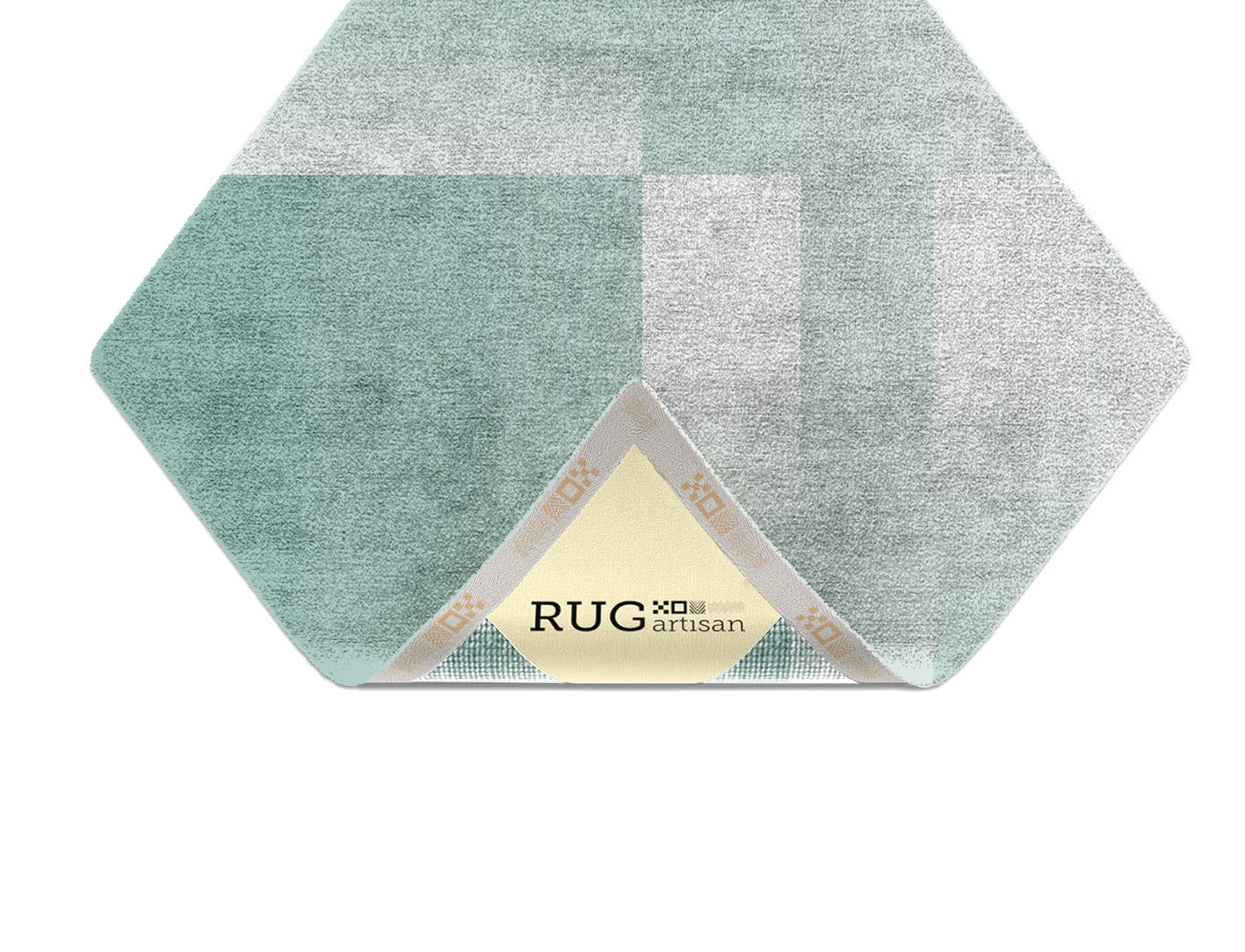Aligned Ombre Diamond Hand Knotted Bamboo Silk Custom Rug by Rug Artisan