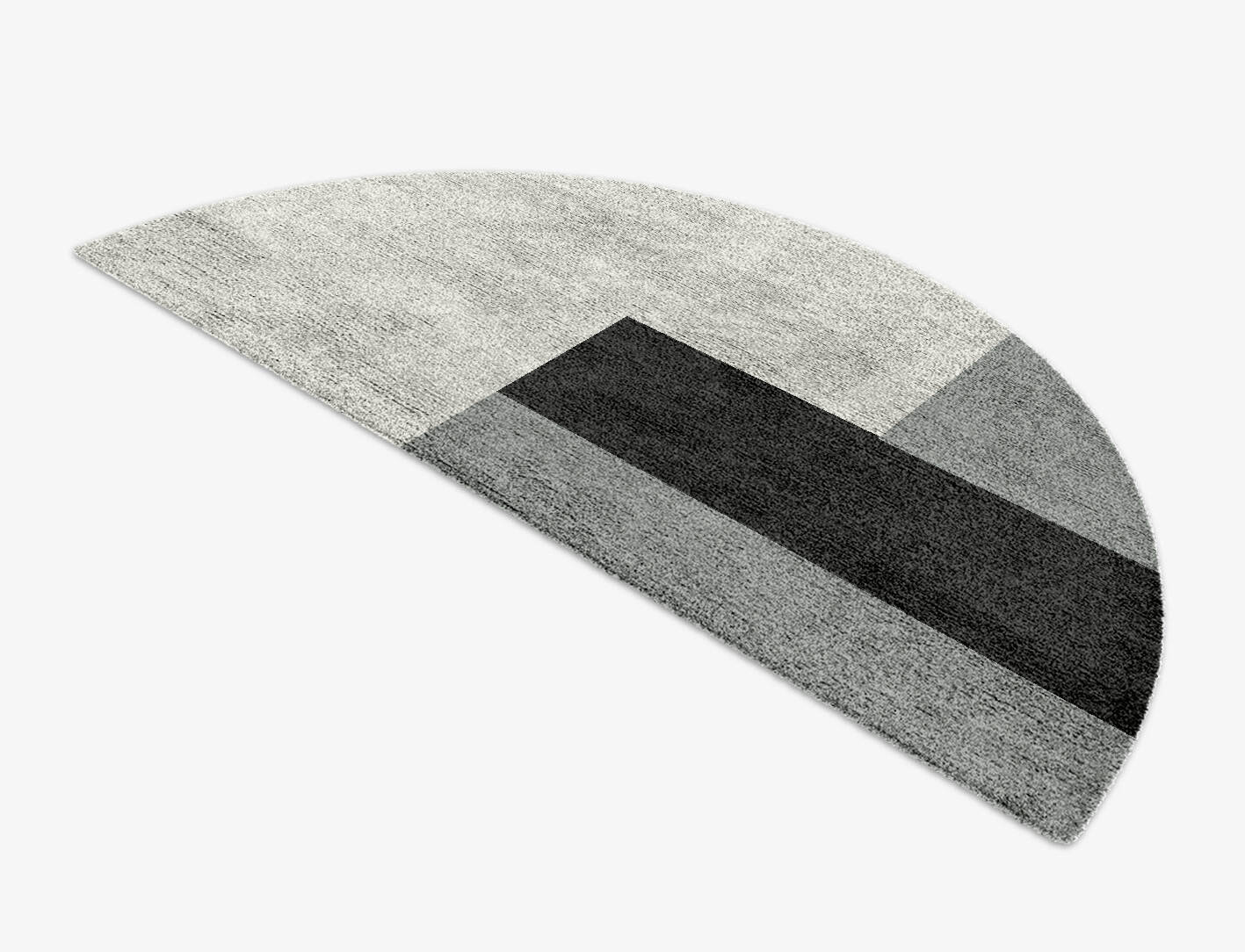 Allegiant  Halfmoon Hand Knotted Bamboo Silk Custom Rug by Rug Artisan