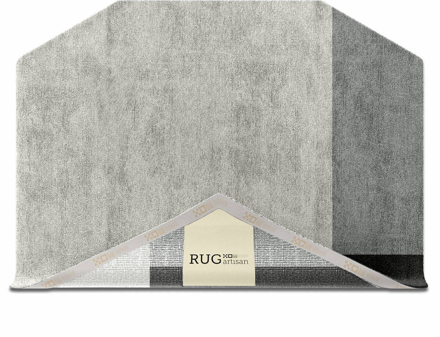 Allegiant  Hexagon Hand Knotted Bamboo Silk Custom Rug by Rug Artisan