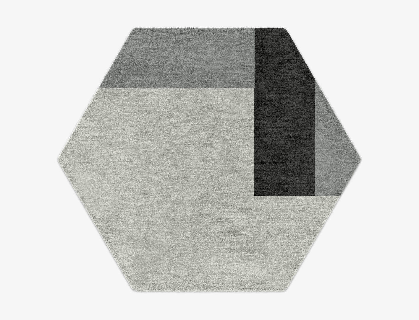 Allegiant  Hexagon Hand Knotted Tibetan Wool Custom Rug by Rug Artisan