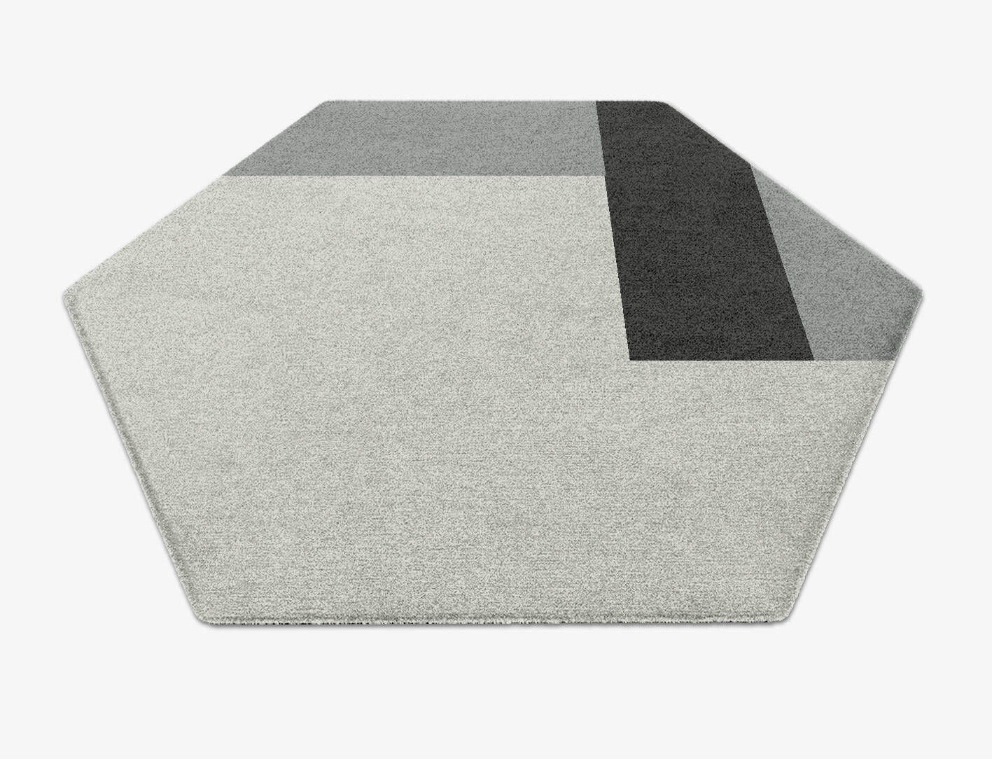 Allegiant  Hexagon Hand Knotted Tibetan Wool Custom Rug by Rug Artisan