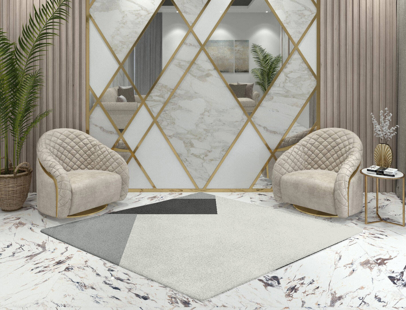 Allegiant  Diamond Hand Tufted Pure Wool Custom Rug by Rug Artisan