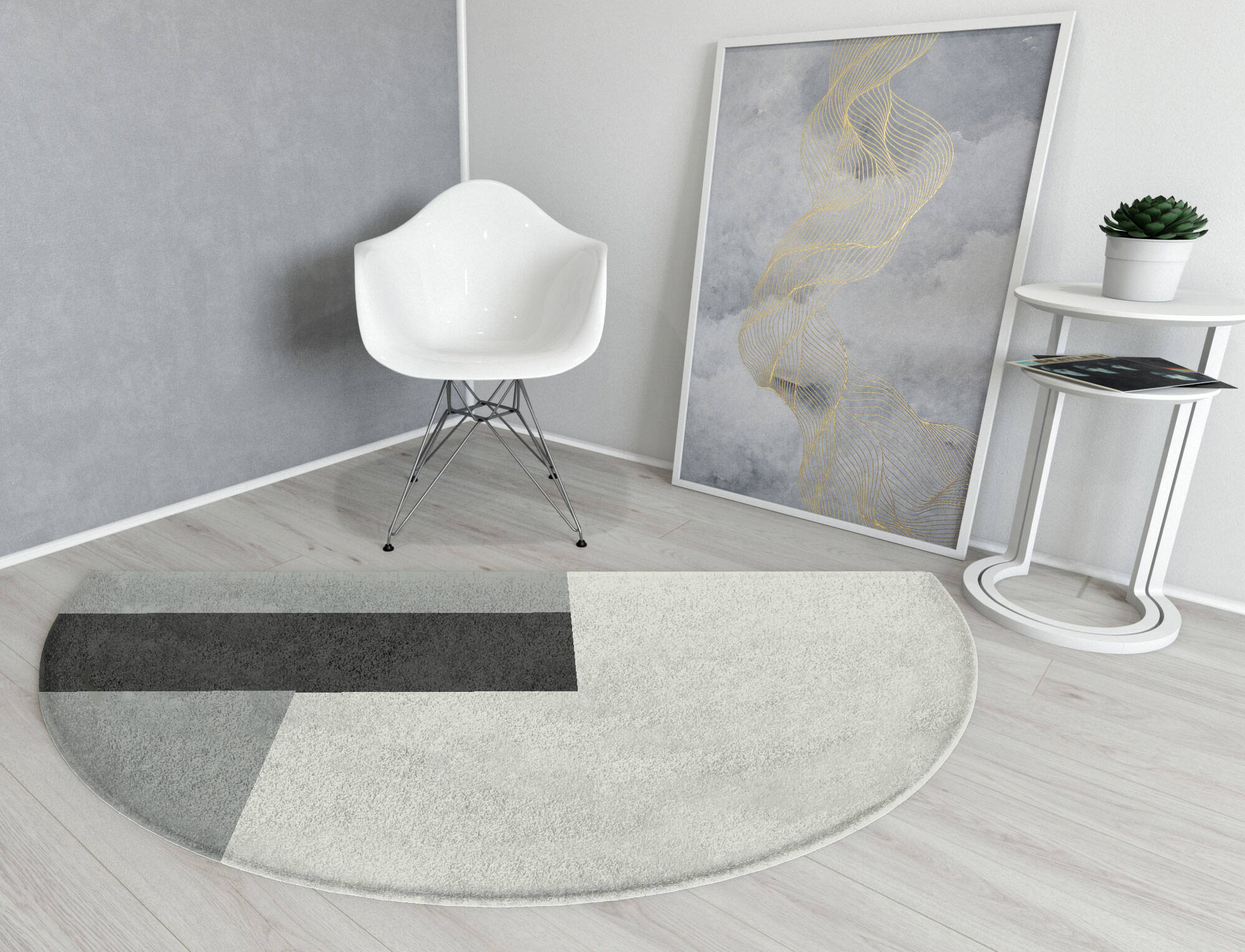 Allegiant  Halfmoon Hand Tufted Pure Wool Custom Rug by Rug Artisan
