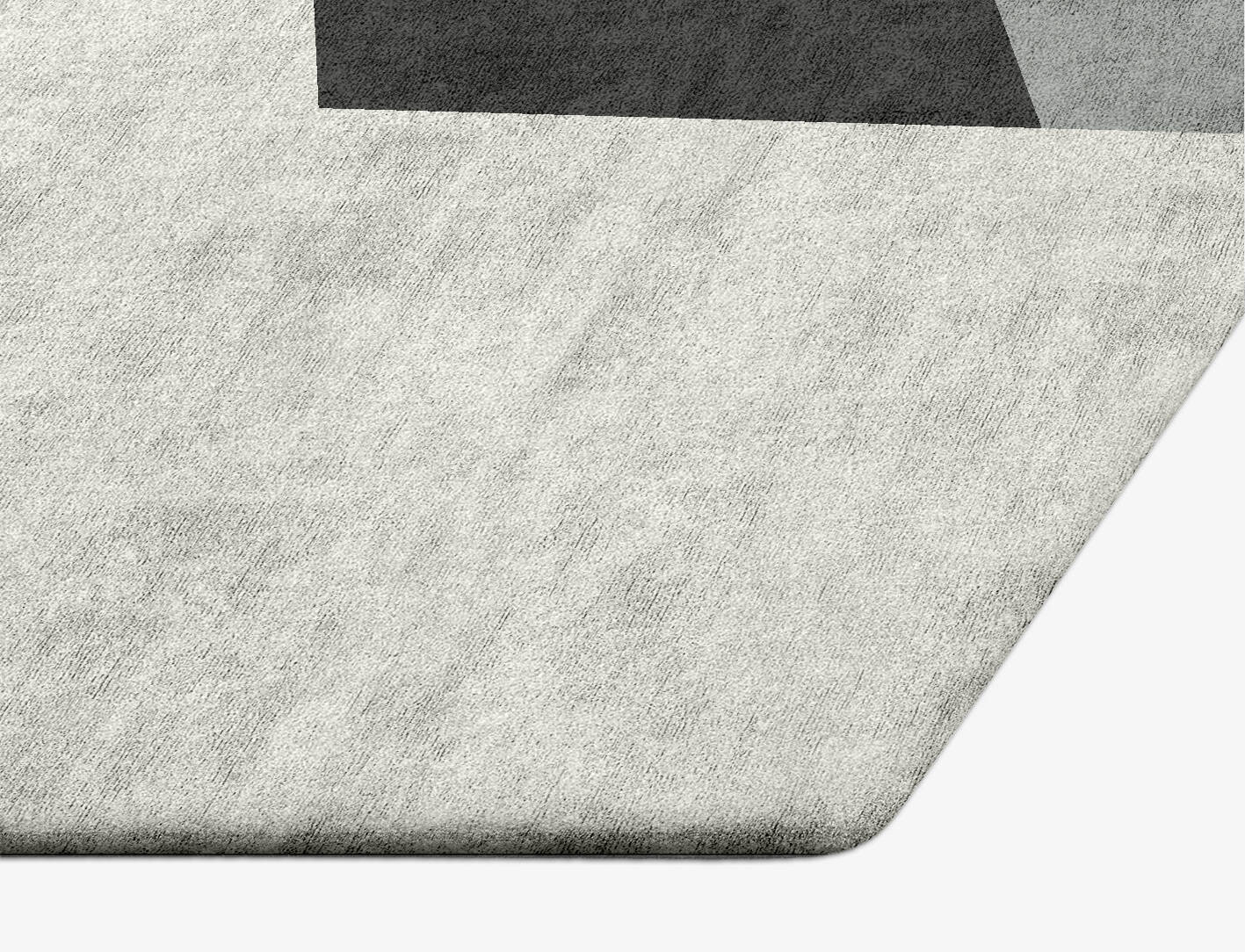 Allegiant  Hexagon Hand Tufted Bamboo Silk Custom Rug by Rug Artisan
