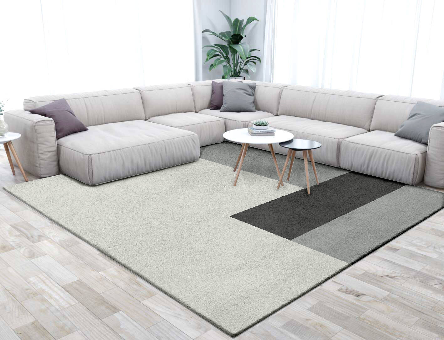 Allegiant  Square Hand Tufted Pure Wool Custom Rug by Rug Artisan