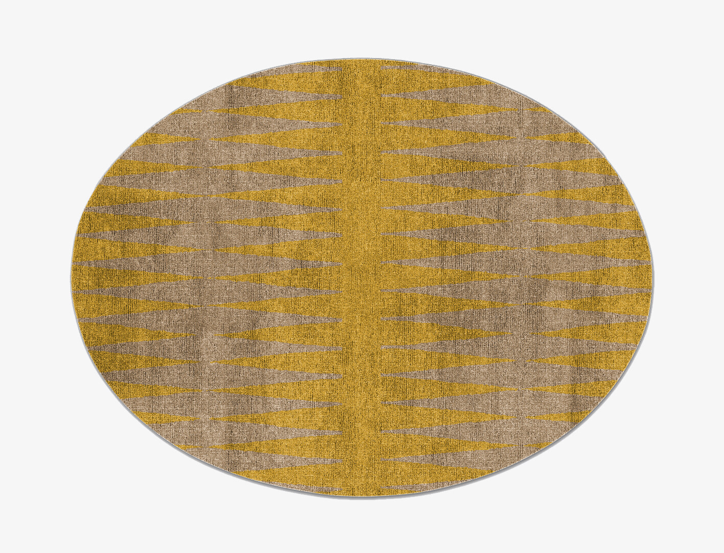 Allotrope Geometric Oval Flatweave Bamboo Silk Custom Rug by Rug Artisan