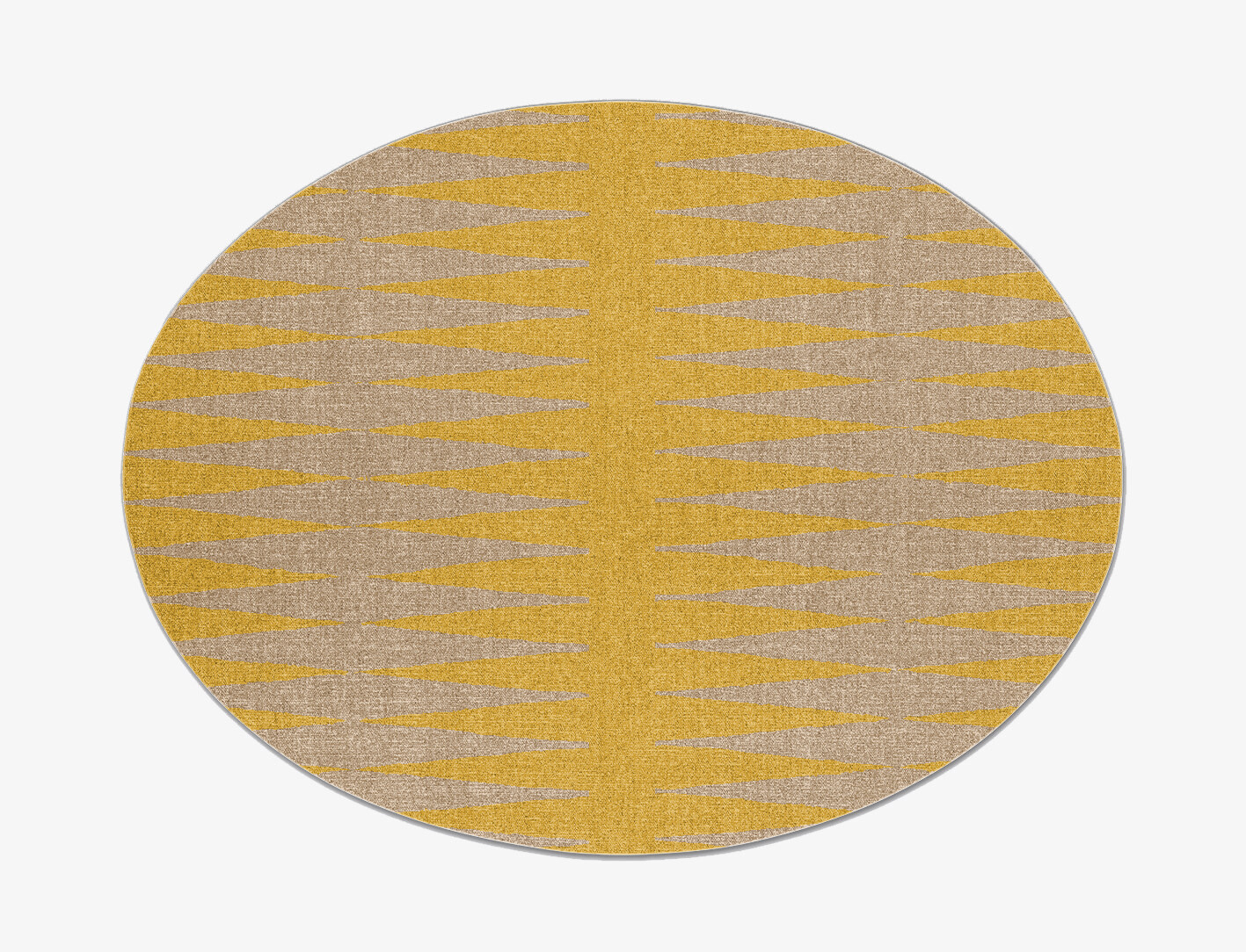 Allotrope Geometric Oval Flatweave New Zealand Wool Custom Rug by Rug Artisan