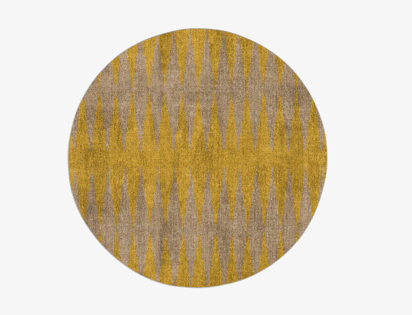 Allotrope Geometric Round Flatweave Bamboo Silk Custom Rug by Rug Artisan