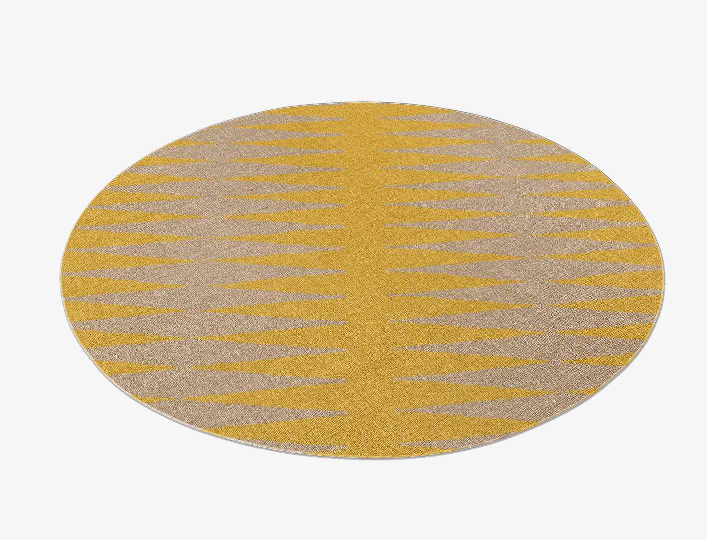 Allotrope Geometric Round Flatweave New Zealand Wool Custom Rug by Rug Artisan