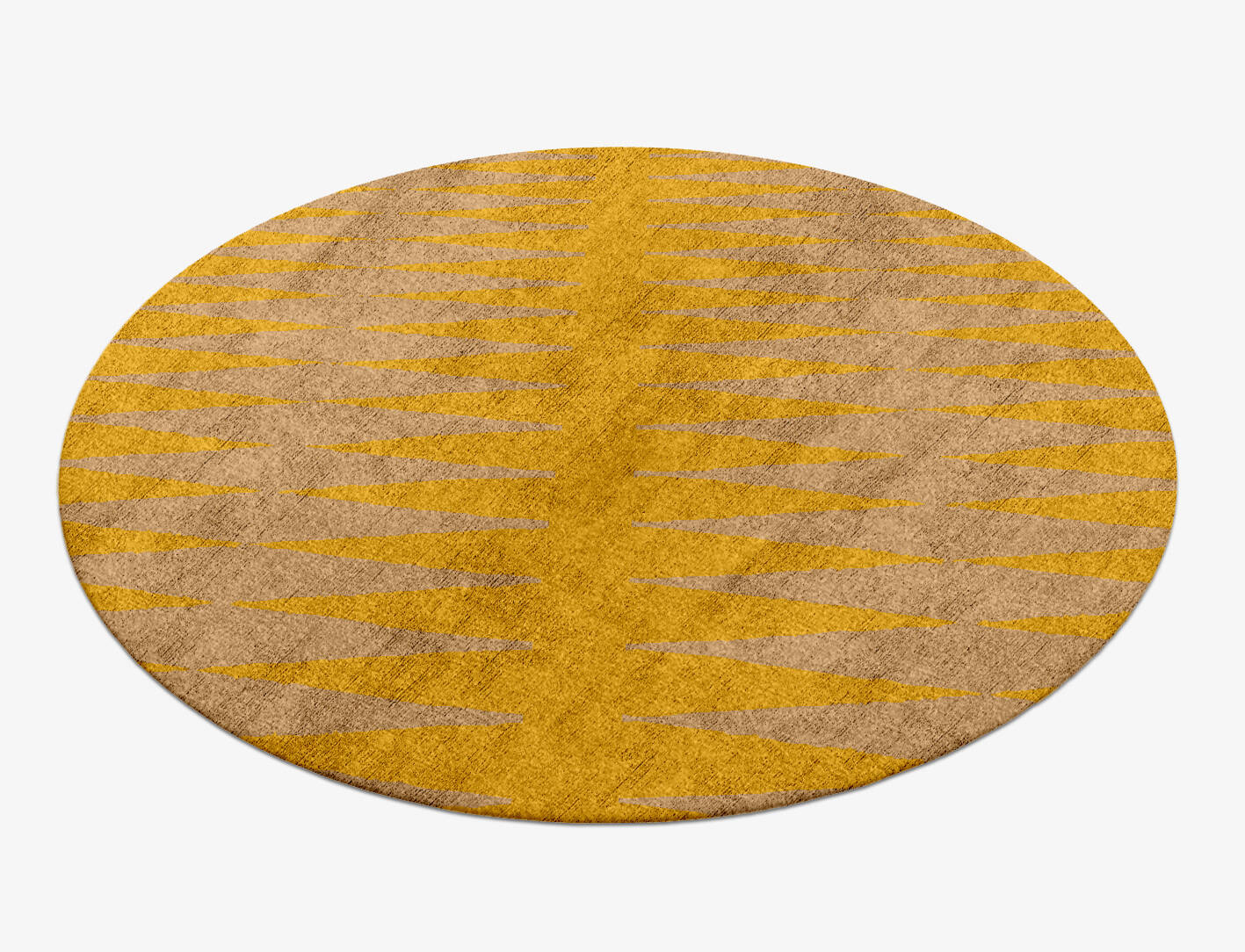 Allotrope Geometric Round Hand Knotted Bamboo Silk Custom Rug by Rug Artisan