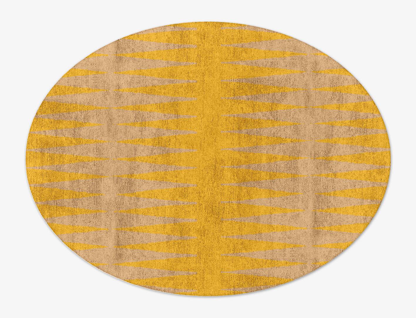 Allotrope Geometric Oval Hand Tufted Bamboo Silk Custom Rug by Rug Artisan