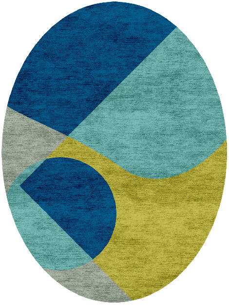 Allotropy Kids Oval Hand Knotted Bamboo Silk Custom Rug by Rug Artisan