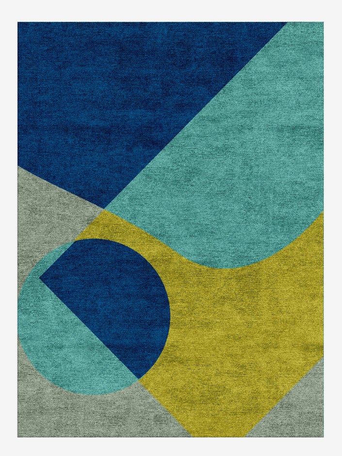 Allotropy Kids Rectangle Hand Knotted Bamboo Silk Custom Rug by Rug Artisan