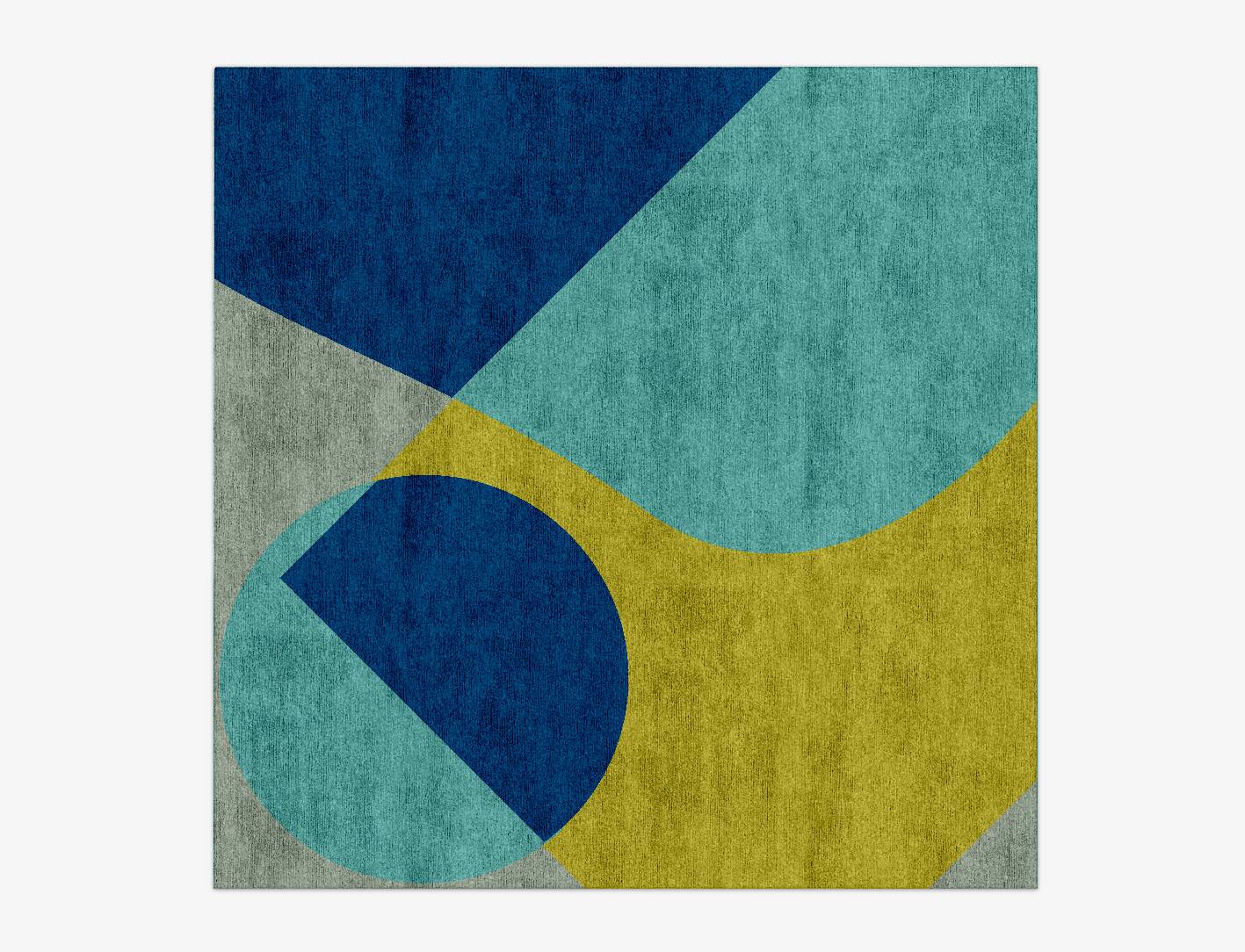 Allotropy Kids Square Hand Knotted Bamboo Silk Custom Rug by Rug Artisan