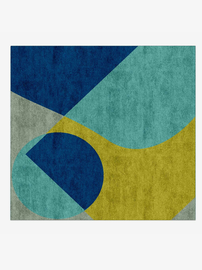 Allotropy Kids Square Hand Knotted Bamboo Silk Custom Rug by Rug Artisan