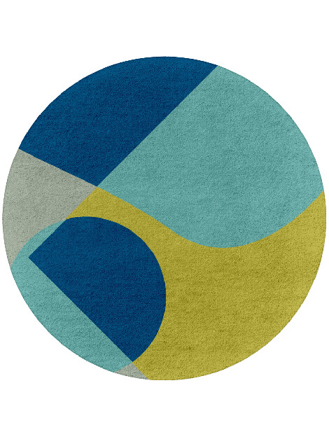 Allotropy Kids Round Hand Tufted Pure Wool Custom Rug by Rug Artisan
