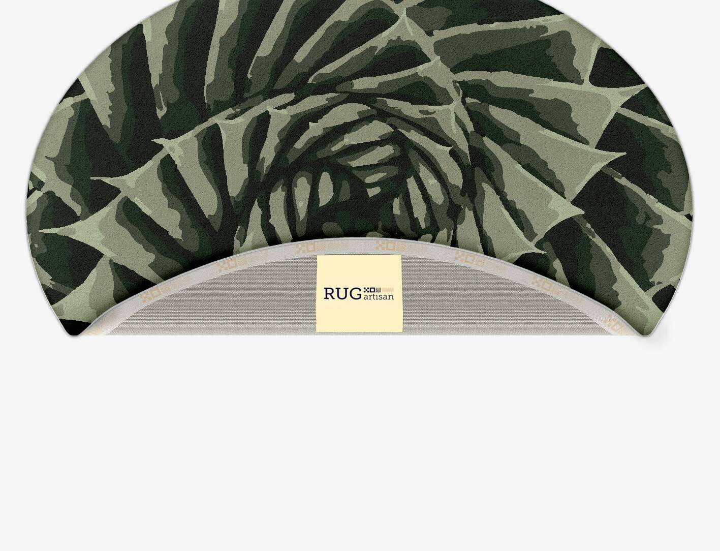 Aloe Floral Oval Hand Tufted Pure Wool Custom Rug by Rug Artisan