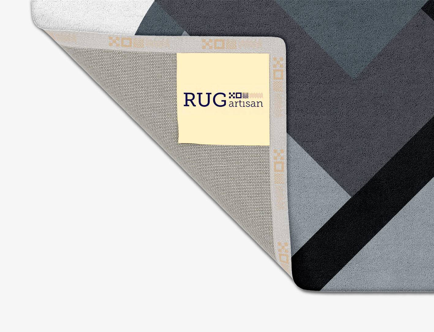 Alpas Grey Monochrome Square Hand Tufted Pure Wool Custom Rug by Rug Artisan