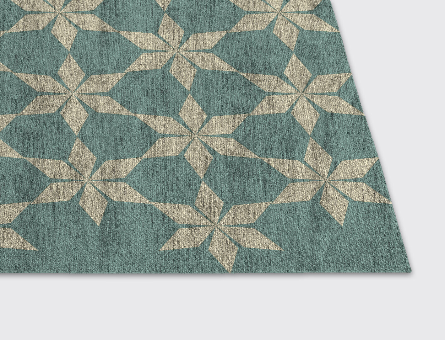 Altair Geometric Rectangle Flatweave Bamboo Silk Custom Rug by Rug Artisan