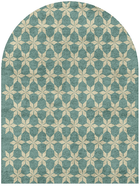 Altair Geometric Arch Hand Tufted Bamboo Silk Custom Rug by Rug Artisan