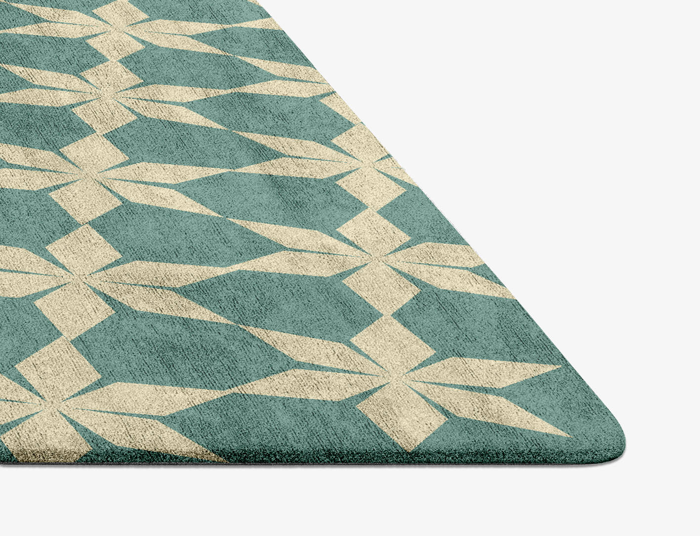 Altair Geometric Diamond Hand Tufted Bamboo Silk Custom Rug by Rug Artisan