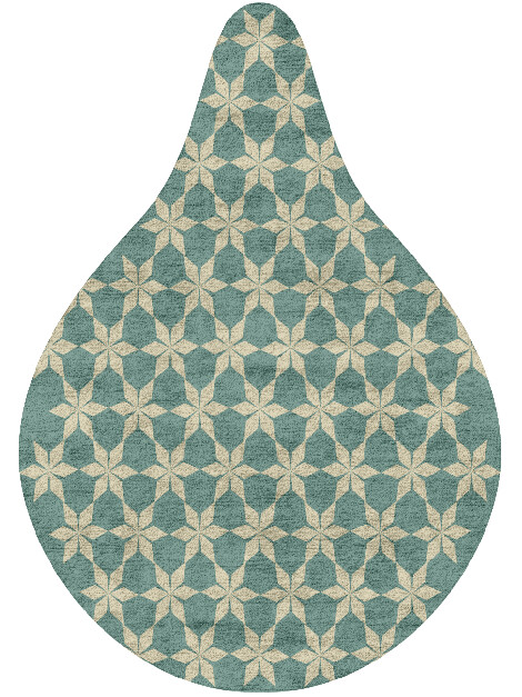 Altair Geometric Drop Hand Tufted Bamboo Silk Custom Rug by Rug Artisan