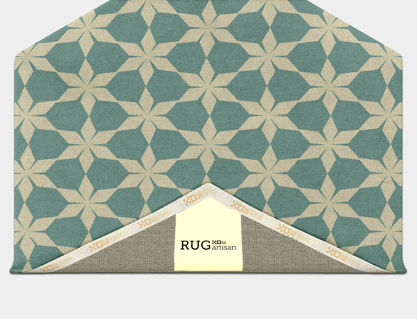 Altair Geometric Hexagon Hand Tufted Pure Wool Custom Rug by Rug Artisan