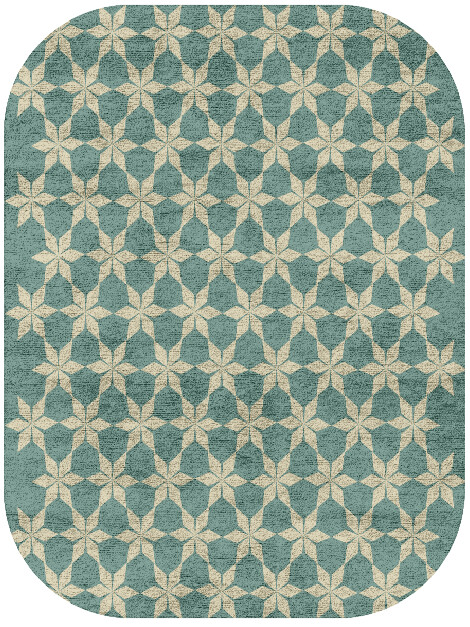 Altair Geometric Oblong Hand Tufted Bamboo Silk Custom Rug by Rug Artisan