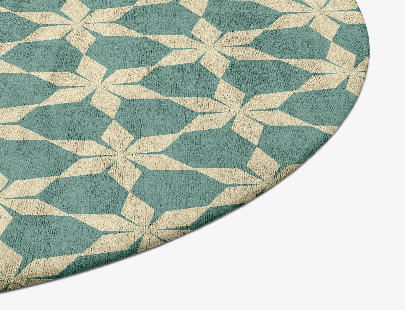 Altair Geometric Oval Hand Tufted Bamboo Silk Custom Rug by Rug Artisan