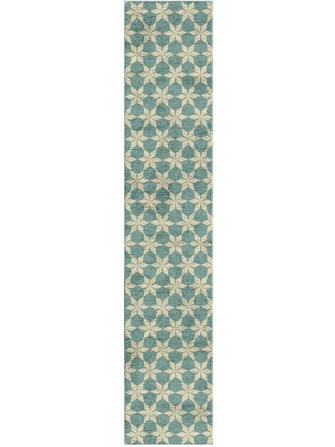 Altair Geometric Runner Hand Tufted Bamboo Silk Custom Rug by Rug Artisan