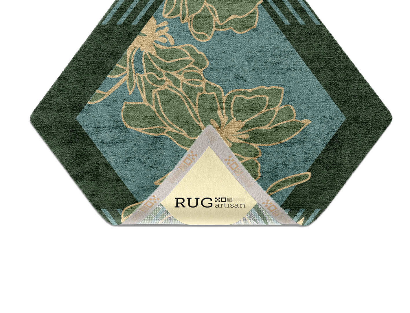 Amaryllis Field of Flowers Diamond Hand Knotted Bamboo Silk Custom Rug by Rug Artisan