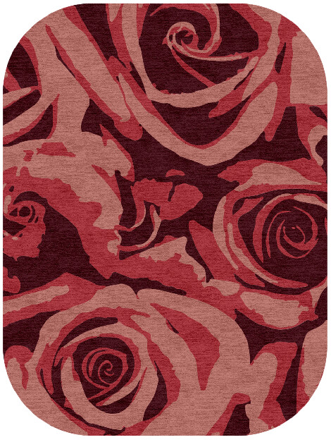 Ambrosi Floral Oblong Hand Knotted Tibetan Wool Custom Rug by Rug Artisan