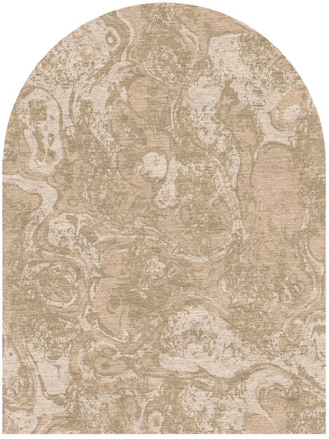 Amoeba Surface Art Arch Hand Knotted Tibetan Wool Custom Rug by Rug Artisan