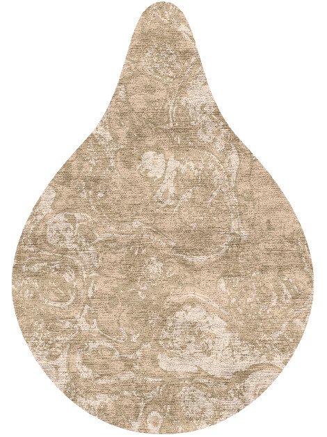 Amoeba Surface Art Drop Hand Knotted Bamboo Silk Custom Rug by Rug Artisan