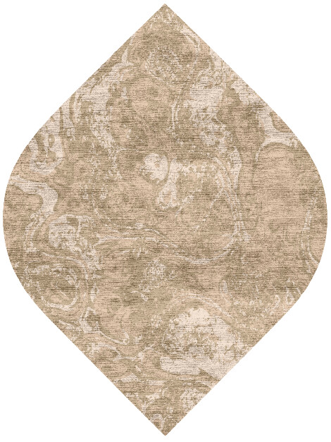 Amoeba Surface Art Ogee Hand Knotted Bamboo Silk Custom Rug by Rug Artisan