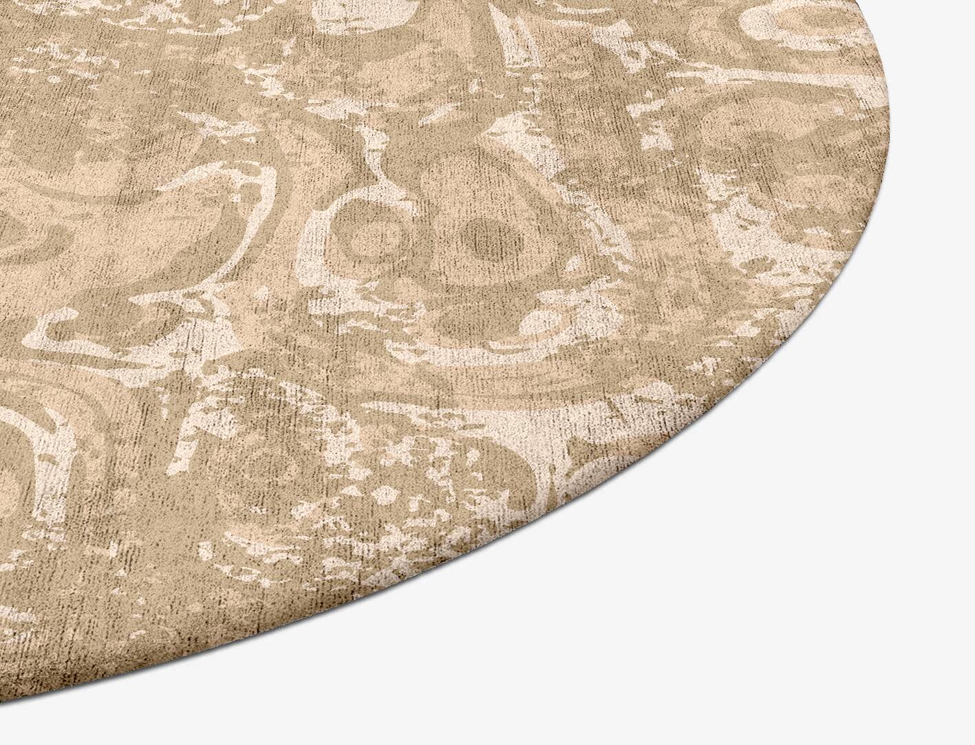 Amoeba Surface Art Oval Hand Tufted Bamboo Silk Custom Rug by Rug Artisan