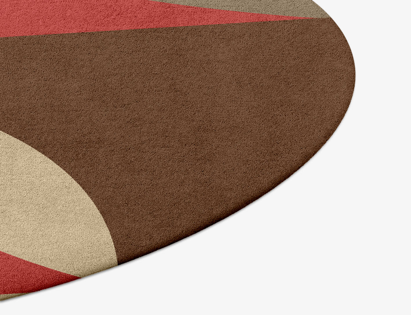 Amplify Modern Geometrics Round Hand Tufted Pure Wool Custom Rug by Rug Artisan