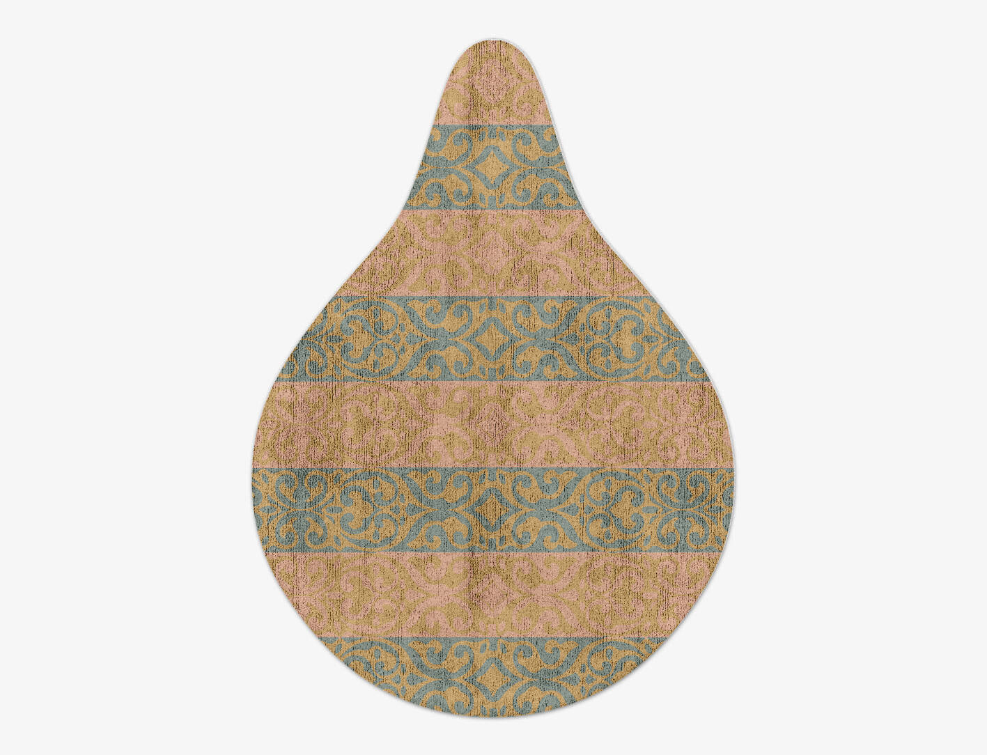 Amyah Blue Royal Drop Hand Tufted Bamboo Silk Custom Rug by Rug Artisan