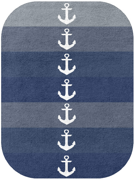 Anchor Kids Oblong Hand Tufted Pure Wool Custom Rug by Rug Artisan