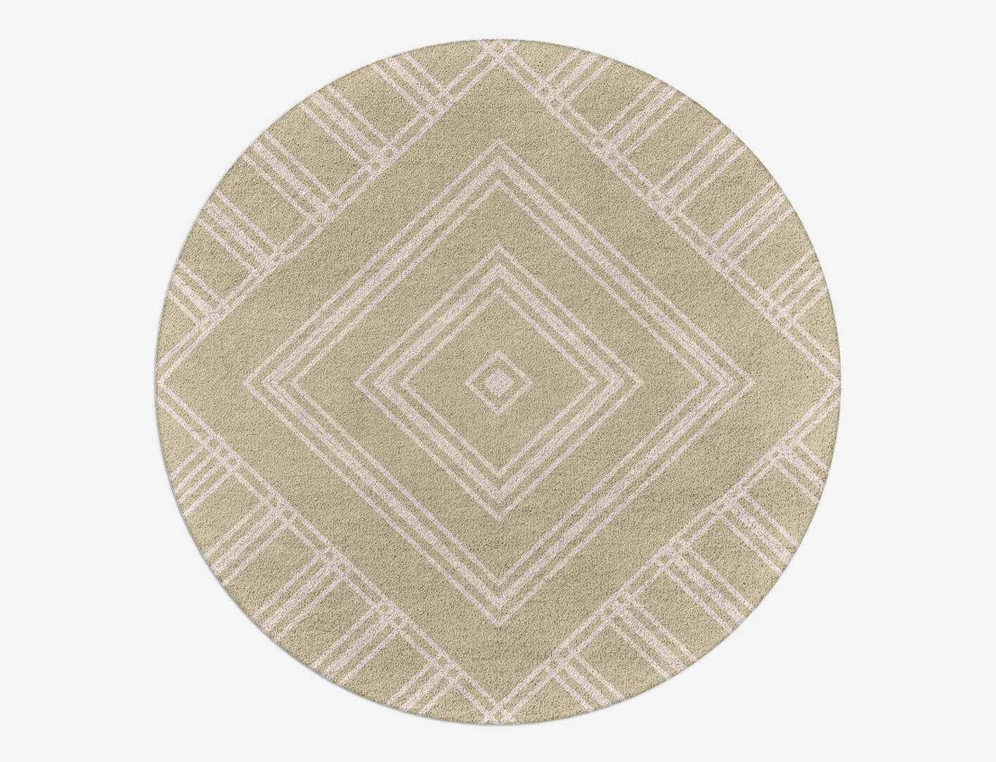 Andalusian Batik Round Hand Tufted Pure Wool Custom Rug by Rug Artisan